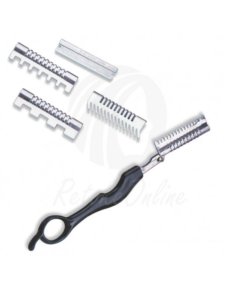 Navaja Hair Shaper Con 4 Peines Platinum